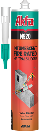 AKFIX N920 – Sellador Silicona Neutra Intumescente Cortafuego